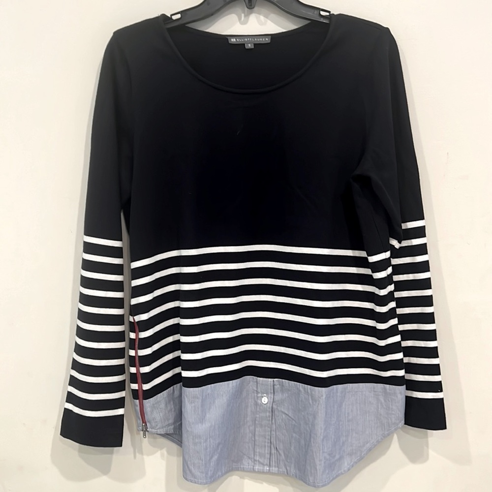 Elliott Lauren Too Navy and White Size S - Picture 1 of 7